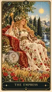 Karta Tarota Cesarzowa — Talia podstawowa